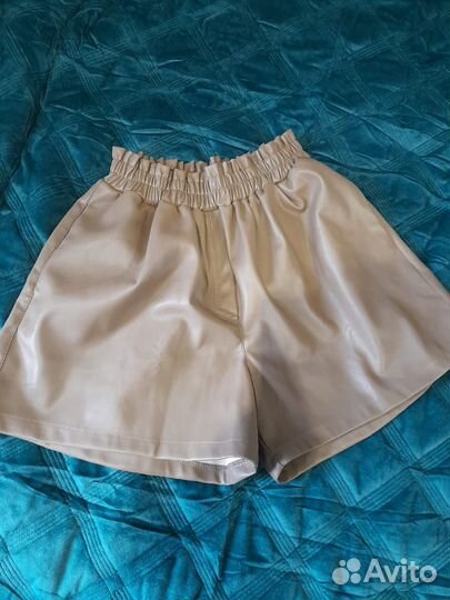 Шорты женские из экокожи