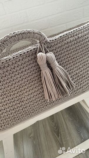 Вязанная люлька для новорожденного