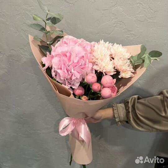 Букеты с пионовидной розой