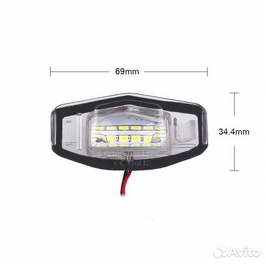 Подсветка номера Honda Accord Civic Pilot Acura