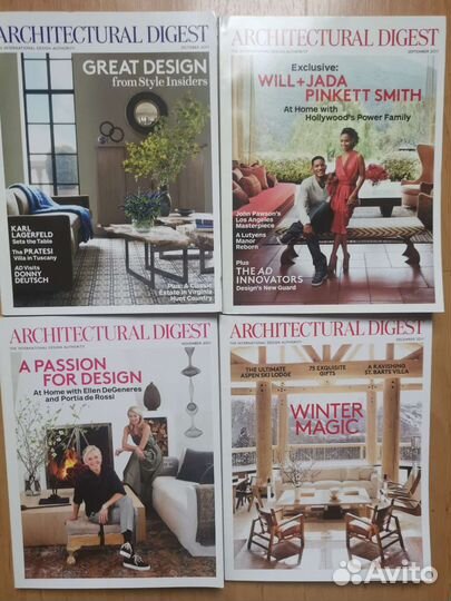 Журнал ад AD, Veranda House Beautiful из США