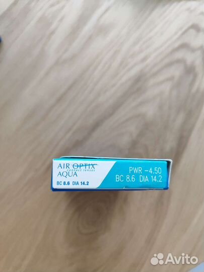 Контактные линзы air optix (минус 4,5)
