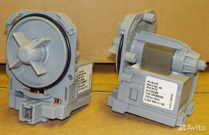 Запчасти для быт тех.Помпы-насосы для стир машин