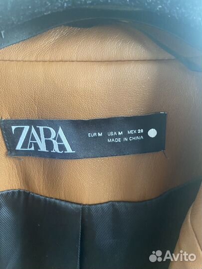 Пиджак эко кожа Zara р. М