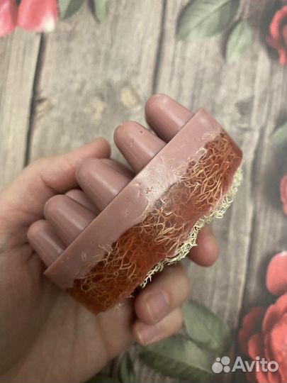 Мыло массажное с люфой(в ассортименте)