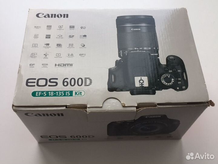 Зеркальный фотоаппарат новый canon D600 объектив 1
