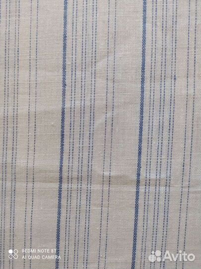 Отрез ткани. Лен СССР, Беларусь. Репс, жаккард