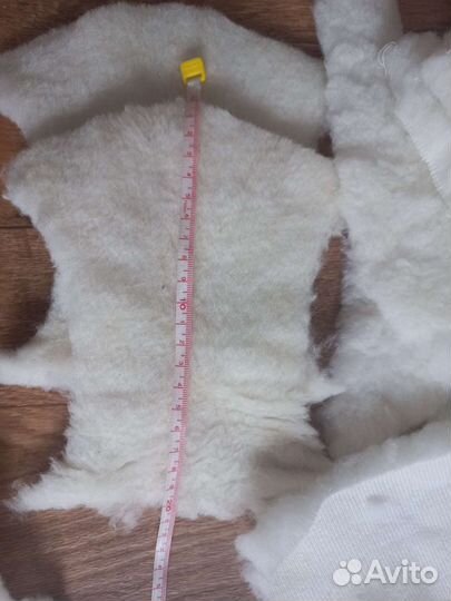 Обрезки (лоскуты) натуральной шерсти