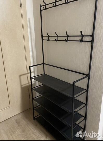 Обувница в прихожую черная