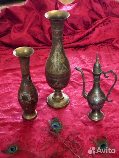 Ваза латунь Индия, времен СССР