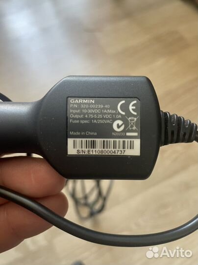Крепление и зарядка для навигатора garmin