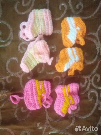 Комбинезоны, и тёплые носки ручной работы