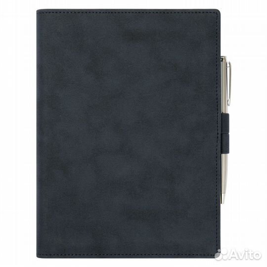 Ежедневник-портфолио Clip NEO недатированный в подарочной коробке, синий (в комплекте ручка Sonata B