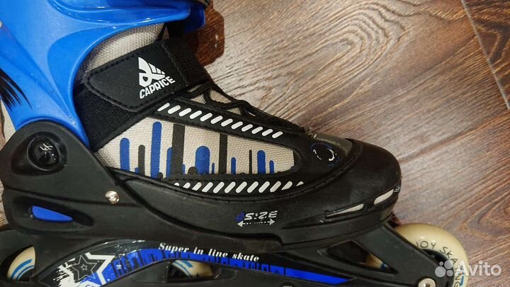 Ролики Caprice barnet blu, раздвижные, раз 38-41