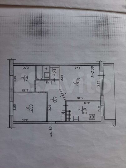 3-к. квартира, 61,9 м², 1/3 эт.