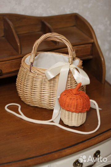 Плетеная сумочка для маленькой модницы