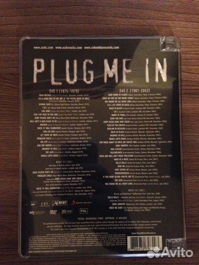 AC/DC Plug Me In Лицензия USA