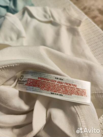 Боди Primark для новорождённых 0-3 мес