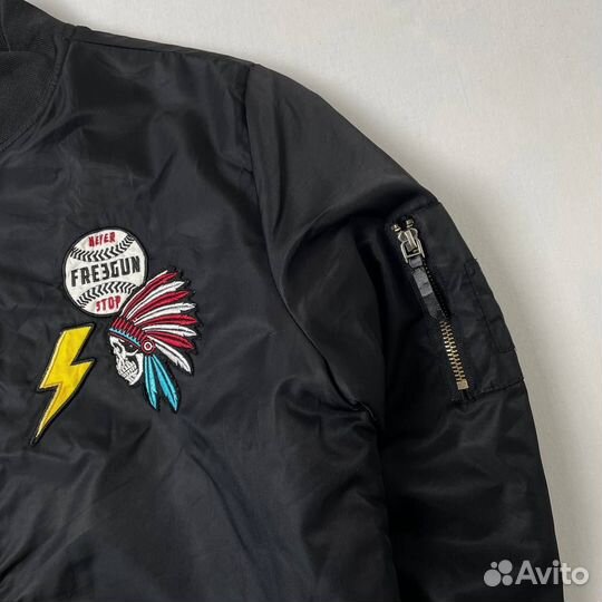 Винтажный бомбер Free Gun