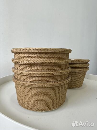Кашпо плетенные