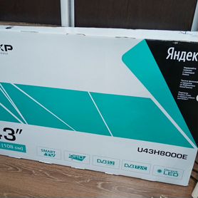 43" (108 см) Телевизор LED dexp U43H8000E черный