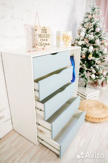 Комод 5 ящиков со штангой