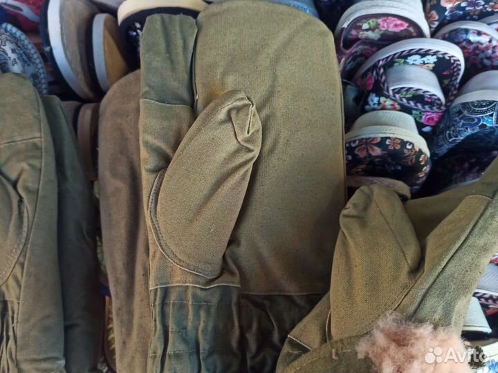 Рукавицы трехпалые