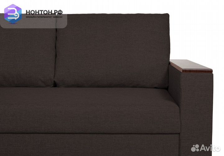 Диван угловой дельфин Тайлер кофейный