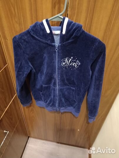 Толстовка детская велюровая 140