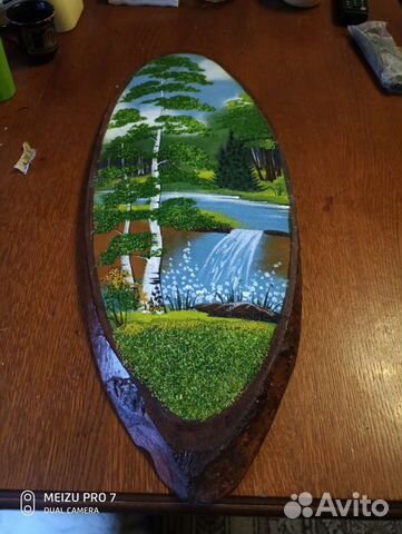 Деревянная картина новая