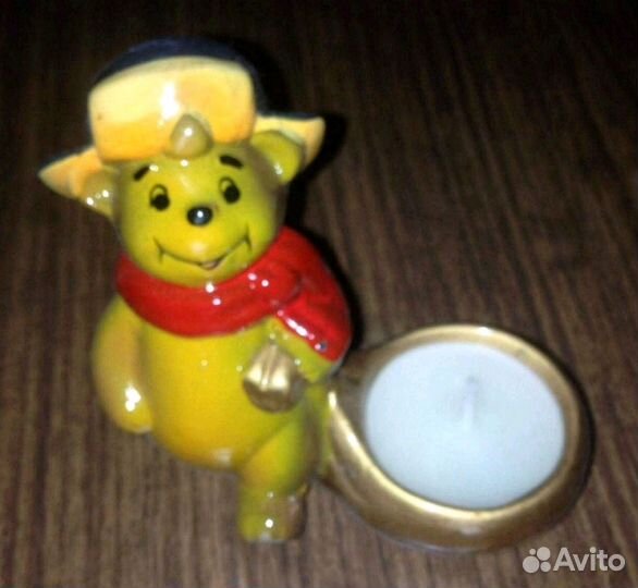 Подсвечник Мишка со свечой