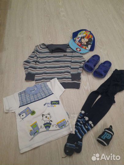 Игрушки + одежда мальчику от 9 мес