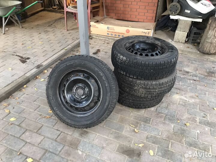 Диски r15 штампованные 5x112 vag резина toyo зима