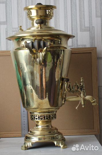 Самовар старинный, на углях и дровах Кольчугино