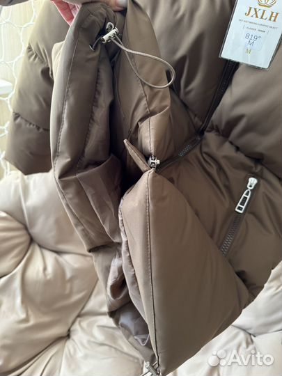 Куртка новая зимняя женская коричневая р.44-46