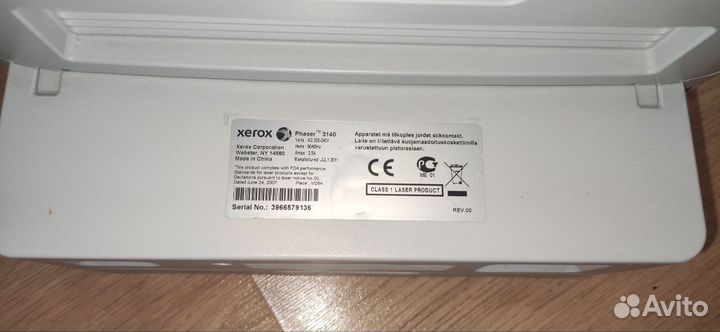 Принтер лазерный xerox phaser 3140