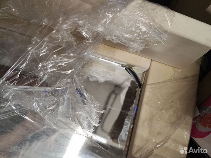 Зеркало квадратное, большое с полкой и 3 крючками