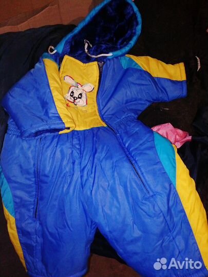 Зимний комбинезон на мальчика 86 92