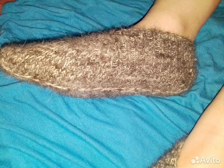 Следки вязанные из собачьей шерсти