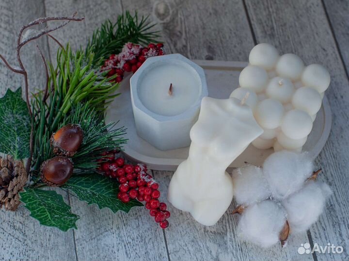 Свечи восковые ручной работы