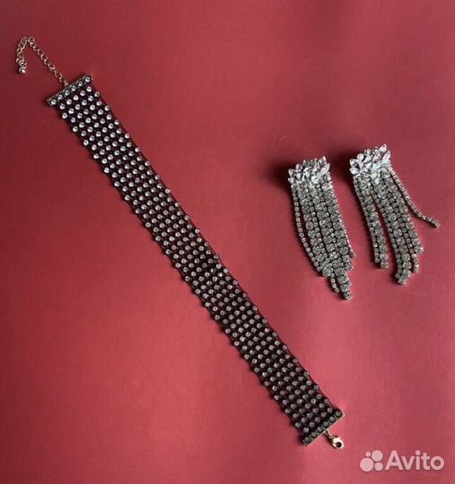 Серьги и чокер ASOS
