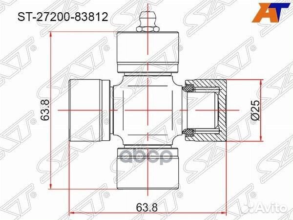 Крестовина suzuki grand vitara 98-06/vitara 89