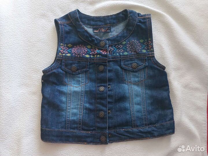 Жилетка джинсовая