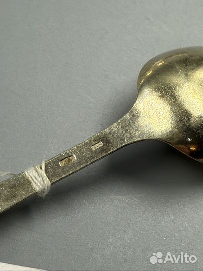 Ложки серебро / позолота / эмаль / 875 проба