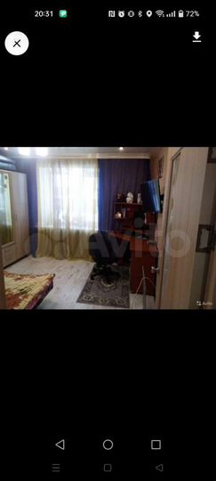 Комната 18 м² в 1-к., 2/2 эт.
