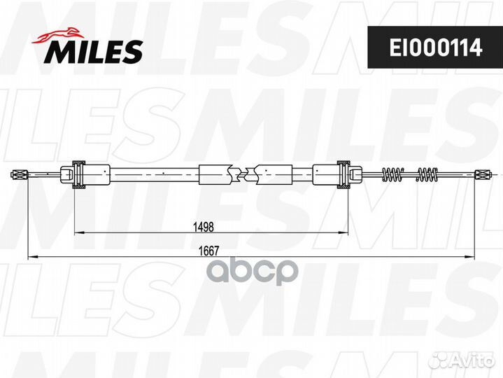 Трос стояночного тормоза renault logan c гур