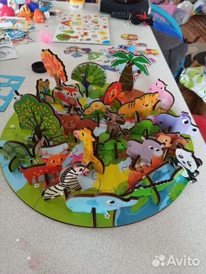 Развивающая игрушка пазлы новая