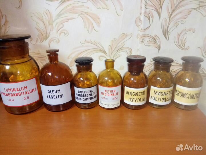 Бутылка лабораторная Штангласы Винтаж