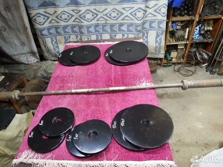 Олимпийская штанга 105кг.блины