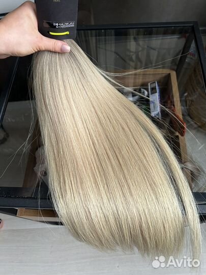 Волосы для наращивания блонд 60